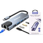 SPEED-X 5 IN 1 MULTI-PORT TYPE C 4K HDMI USB 3.0 CONVERTER.