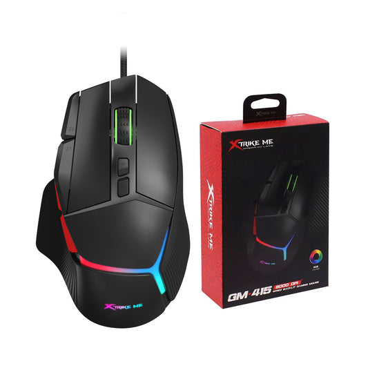 XTRIKE ME GM-415 (9 BUTTONS) RGB WIRED GAMING MOUSE.