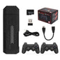 X2 64GB PLUS RETRO 3D 32000+ VIDEO GAMES 4K HD OUTPUT GAME STICK WITH 2 WIRELESS CONTROLLERS.