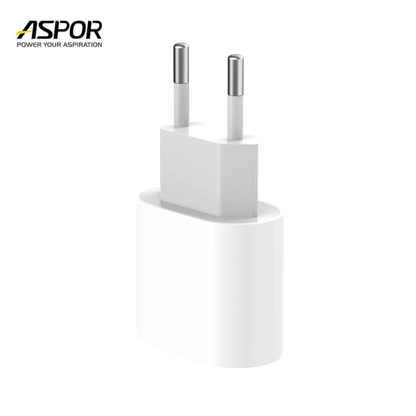 ASPOR A801 New 20W EU PIN Fast Charging Quick Charge 3.0 WHITE.