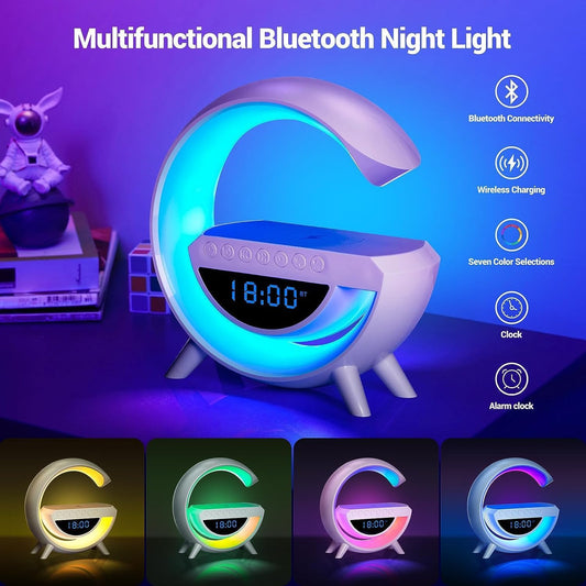 BT3401 LED WIRELESS PHONE CHARGER BLUETOOTH SPEAKER.