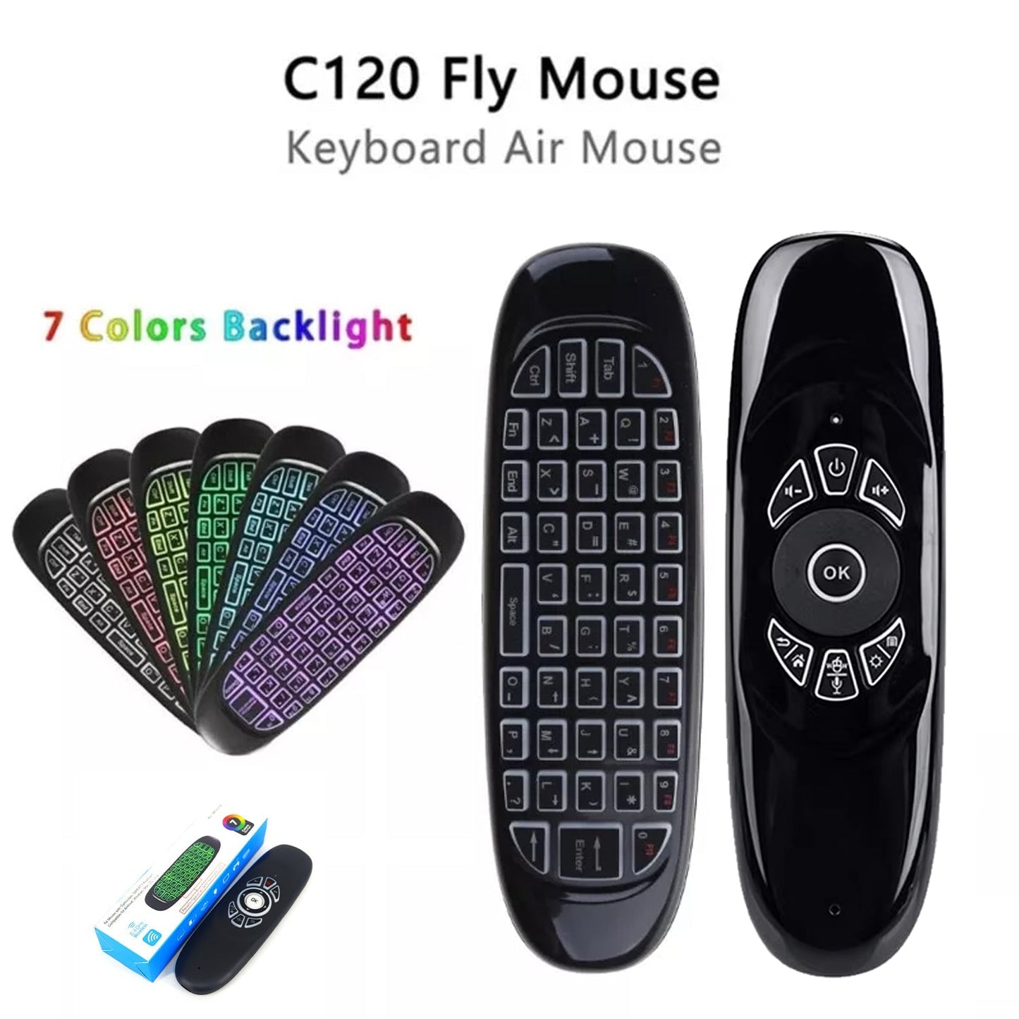 C120 RGB 7 BACKLIGHT VOICE AIR MOUSE.