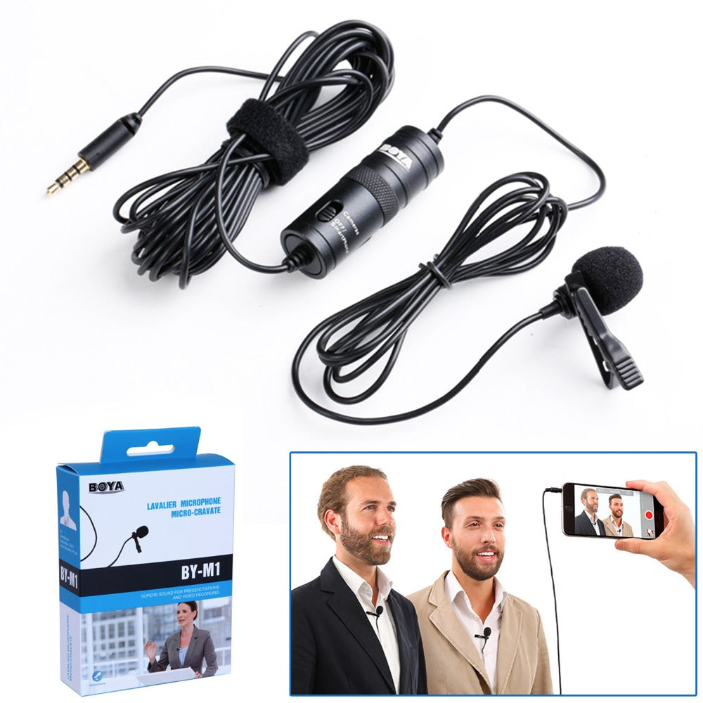 BOYA BY-M1 ORIGINAL PROFESSIONAL COLLAR MICROPHONE.