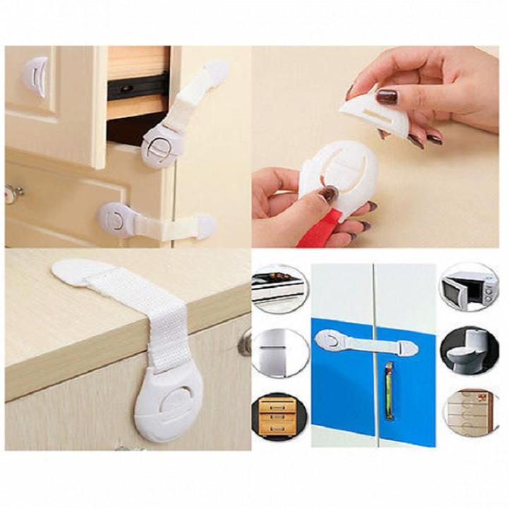 Child Baby Safety Plastic Locks for Drawers, Cabinet And Doors, Refrigerators Child Safety Cabinet Baby Door Lock Drawer Locks Cupboard Proof Fridge