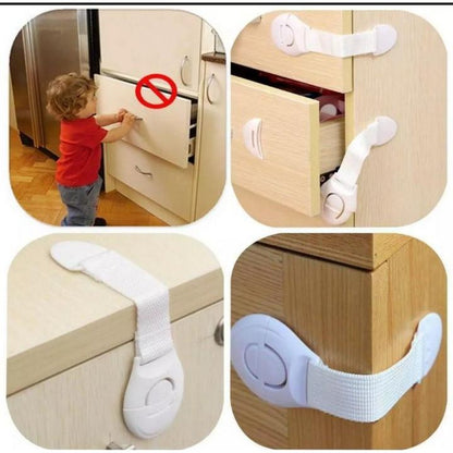 Child Baby Safety Plastic Locks for Drawers, Cabinet And Doors, Refrigerators Child Safety Cabinet Baby Door Lock Drawer Locks Cupboard Proof Fridge