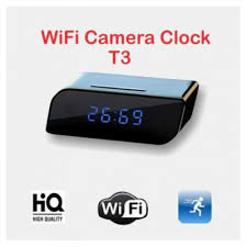 Hidden T3 WiFi Table Clock HD 1080P.