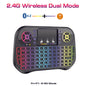 I10 MINI WIRELESS+BLUETOOTH TOUCHPAD 7 COLOR BACKLIT LIGHT 2.4GHZ