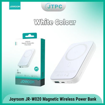 JR-W020 Joyroom 10000mAh Mini Magsafe Power Bank (JR-W020) JOYROOM JR-W020 MAGNETIC WIRELESS POWER BANK - 10000MAH