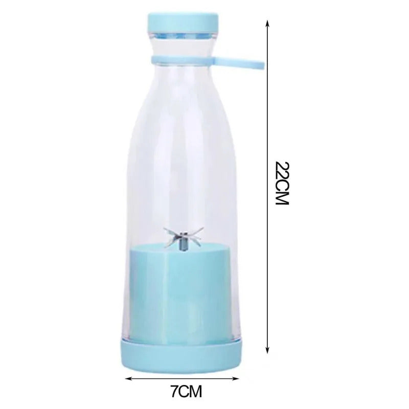 Mini Juicer Portable Rechargeable Bottle Shape 6 Blade Mini Juicer Machine