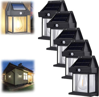 LED Solar Wall Lamp Outdoor Waterproof Up And Down Luminous Lighting Garden Decoration Solar Lights Stairs Fence Sunlight Lamp