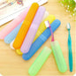 Random Color Toothbrush Case Holder, Portable Plastic Toothbrush Case Convenient Toothbrush Protector Cover Tube Shaped Holder, Toothbrush Protector Cover