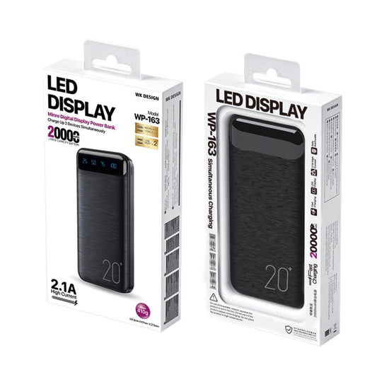 Remax Wk Power Bank 20000Mah WP-163 Black.