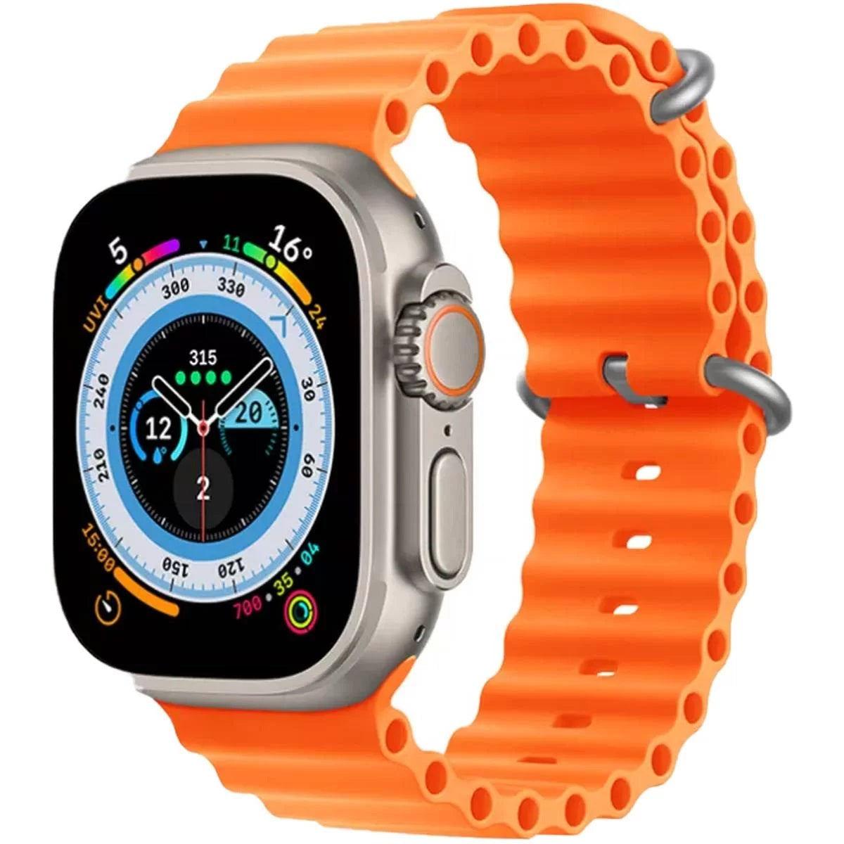 X8 Ultra Smartwatch 49MM with Bluetooth Calling WITH Wearfit Pro App ORANGE.